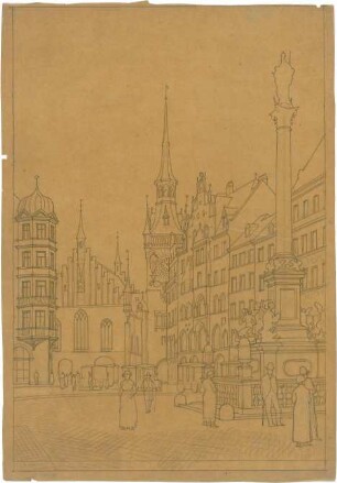 ohne Verfasserangabe; München; Altes Rathaus - Perspektive