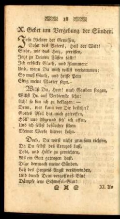 X. Gebet um Vergebung der Sünden