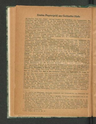 Erstes Papiergeld am Gottorfer Hofe