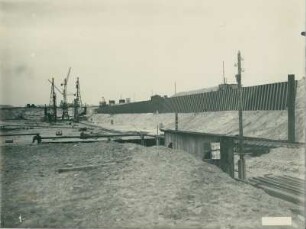 Schleuse Hünxe im Lippe-Seitenkanal, Deutschland, 1927