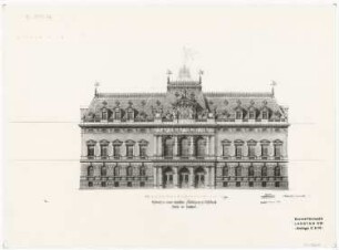 Landtag Nordrhein-Westfalen in Düsseldorf: Ansicht Norden 1:75