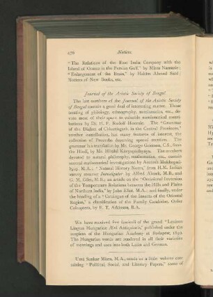 Journal of the Asiaticc Society of Bengal.