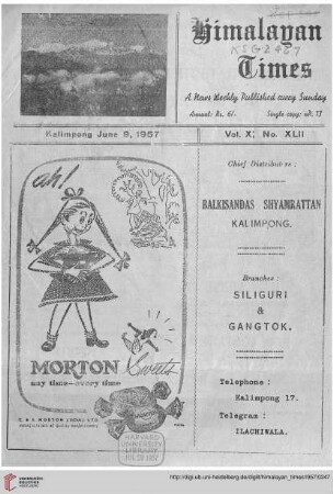 No. XLII (09 June 1957)