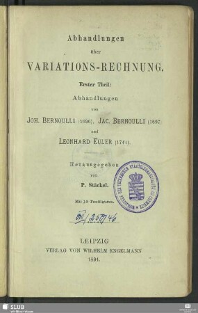 1: Abhandlungen