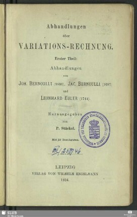 1: Abhandlungen