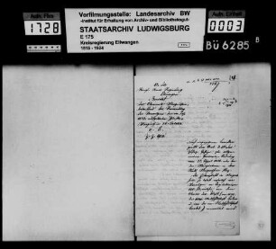 Verwendung des Vermögens der aufgelösten Zünfte, OA Mergentheim