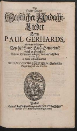 4: Pauli Gerhardi Geistliche Andachten