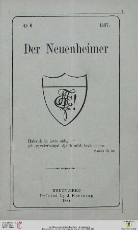 Der Neuenheimer: the magazine of Neuenheim College, Heidelberg, Germany
