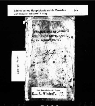 Gerichtshandelsbuch von Burkhardswalde (bei Wilsdruff) und Seeligstadt (bei Wilsdruff), Bd. 2