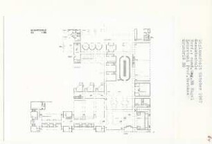 Gesamtschule, Berlin-Kreuzberg (Diplomarbeit bei Bernhard Hermkes): Grundriss Erdgeschoss 1:200