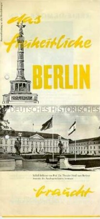 Flugschrift der FDP zur Landtagswahl in Berlin 1963