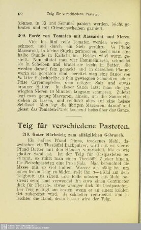 Teig für verschiedene Pasteten
