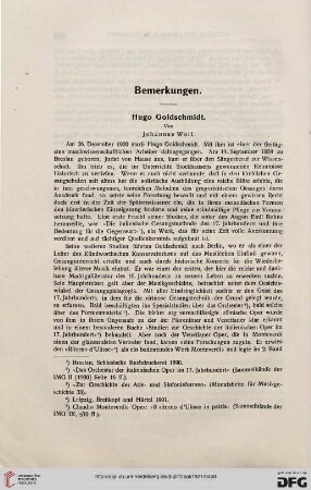 Hugo Goldschmidt