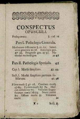Conspectus Opusculi.