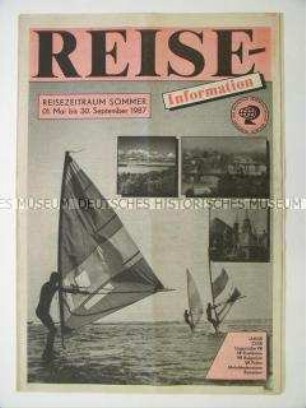 Angebotskatalog des Reisebüros der DDR für Auslandsreisen im Sommerhalbjahr 1987