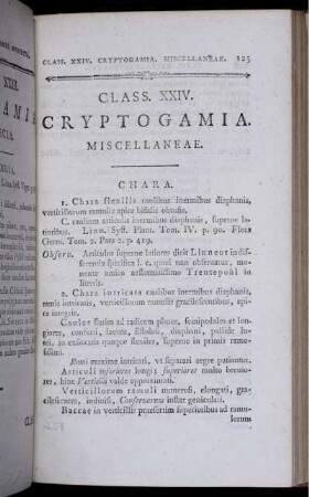 Class. XXIV. Cryptogamia.