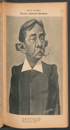 Doctor Antonio Barmejo - [Caricatura] : De mi Guignol