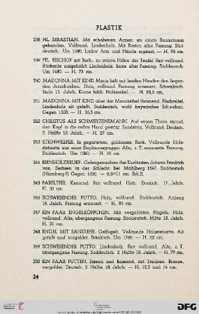 Plastik (Nr. 238-285)