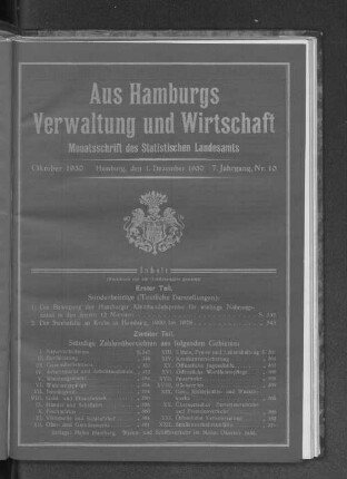 7. Jahrgang., Nr. 10, Oktober 1930