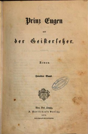 Prinz Eugen und der Geisterseher : Roman, 2