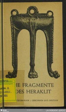 Fragmente : griechisch und deutsch