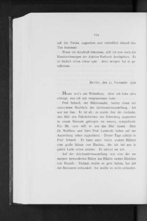 Berlin, den 21. November 1906