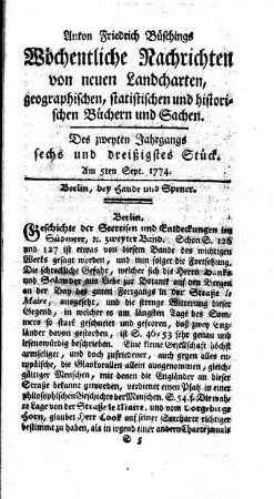 Sechs und dreißigstes Stück