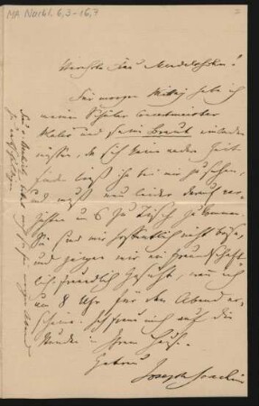 Brief an Enole Mendelssohn : o.D.