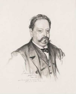 Bildnis Seitz, Ludwig (1844-1908), Maler, Zeichner, Schriftsteller