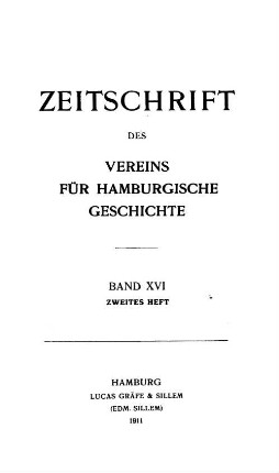 Band XVI Zweites Heft