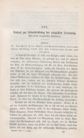 401-416 Aufruf zur Ueberwindung der religiösen Trennung : III.