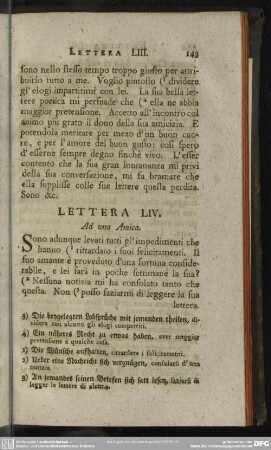 Lettera LIV. Ad una Amica