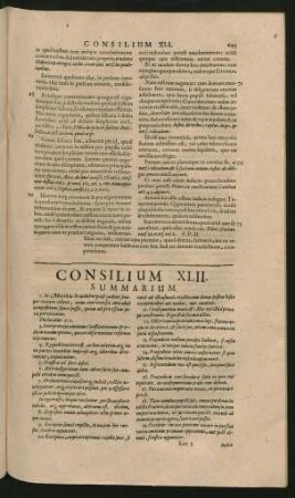 Consilium XLII