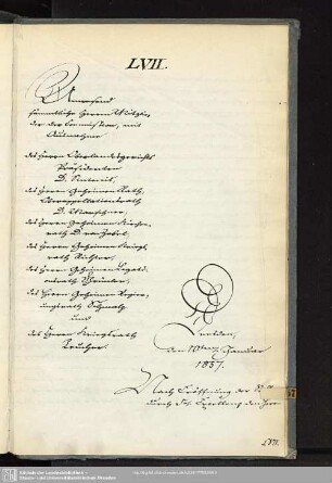 LVII., 10. Januar 1857