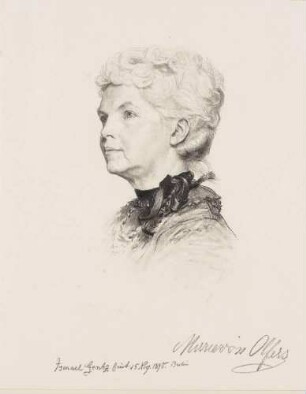 Bildnis Olfers, Marie von (1826-1924), Malerin, Illustratorin, Schriftstellerin
