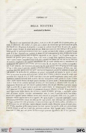 Capitolo II: Della scultura
