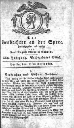 16. Stueck, 18. April 1831