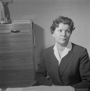 Porträt von Gerda Harbig vom Olympia-Komitee : Porträt von Gerda Harbig