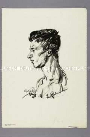 Bildnis des Leichtathleten Rudolf Dobermann