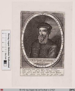 Bildnis John Wyclif (Wiclif)