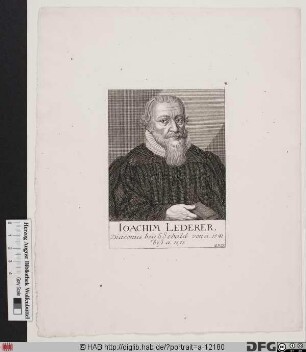 Bildnis Joachim (Johann?) Lederer