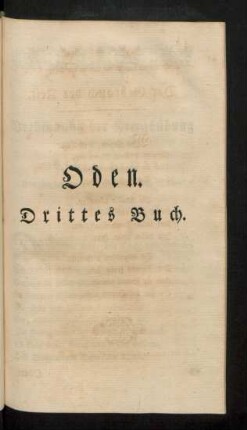 Oden. Drittes Buch