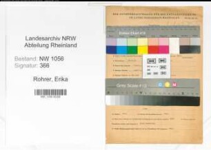 Entnazifizierung Erika Rohrer , geb. 23.10.1903 (Lehrerin)