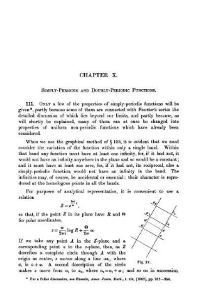 Chapter X. Simply-Periodic and Double-Periodic.