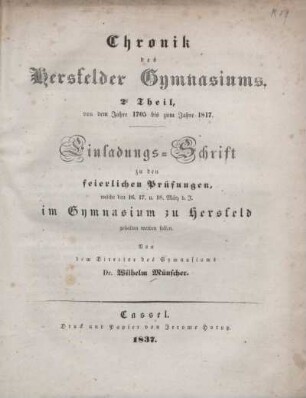 2: Von dem Jahre 1705 bis zum Jahre 1817