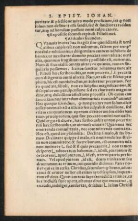 Expositio secundi capituli: