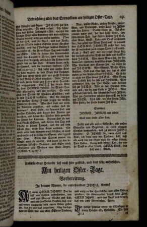 Am heiligen Oster-Tage. - Am Oster-Diensttage.
