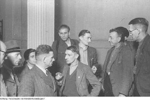 Steinkohlebergbau. Funktionärskonferenz - Porträts von Bergleuten, 29. Juni 1949