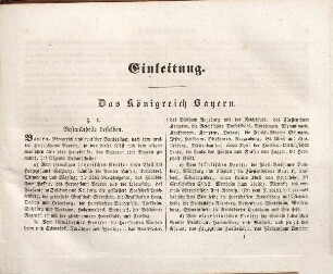 Atlas von Bayern : geographisch-statistisch-historisches Handbuch zur Kenntniß des Zustandes von Bayern in seiner gegenwärtigen Beschaffenheit für alle Stände : mit neun Karten. 1. Lieferung, Allgemeine Geographie