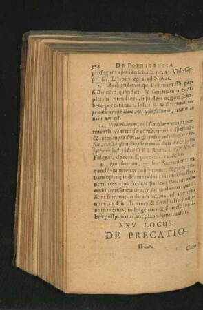 XXV. Locus. De Precatione.